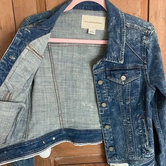 Pilcro & the Letterpress acid wash distressed denim jacket - Picture 5 of 10